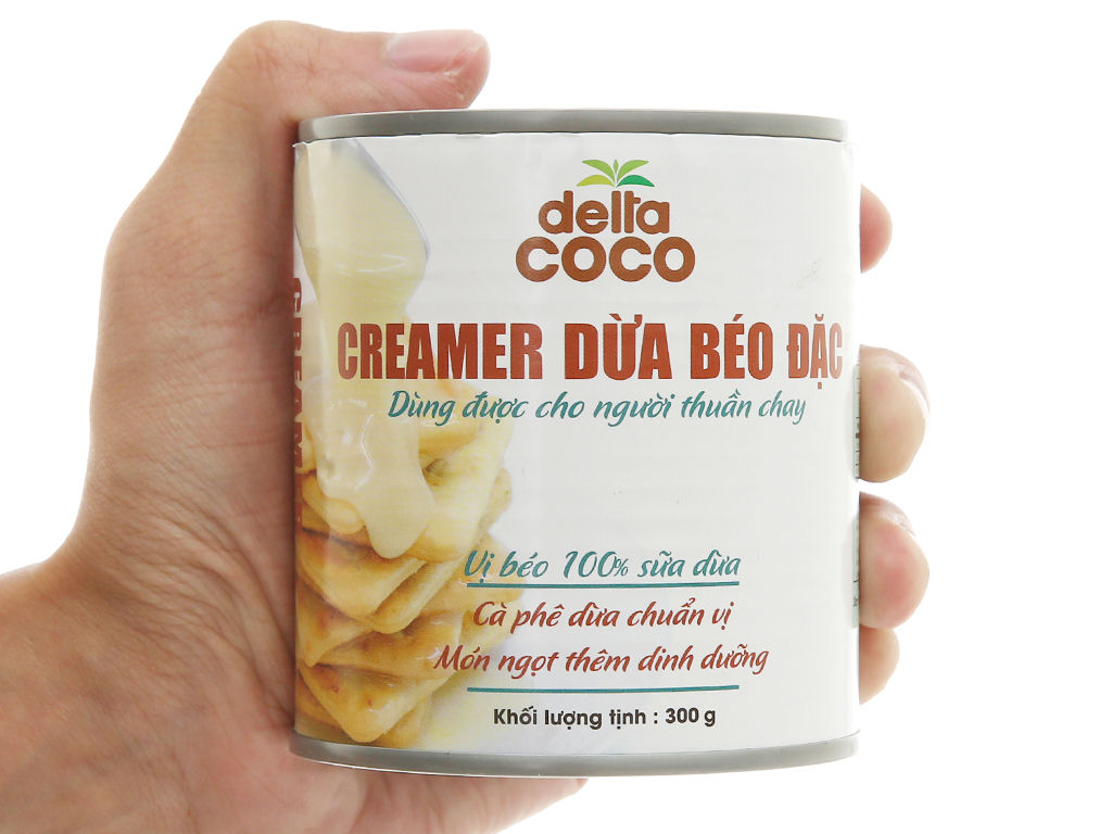 Creamer dừa béo đặc Delta Coco lon 300g